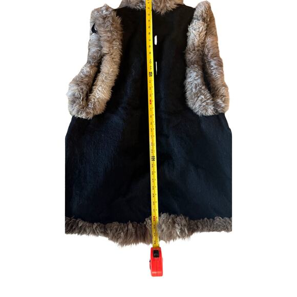 Black Wool and Mohair Vest- Handmade and One of a Kind - Picture 6 of 6